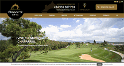 Desktop Screenshot of golfelchaparral.com